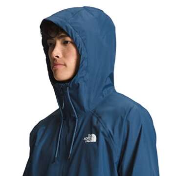 THE NORTH FACE Men's Antora Rain Hoodie (Big and Standard Size), Shady Blue, Small