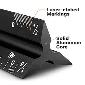 Precision 12" Architectural Scale Ruler for All Professionals