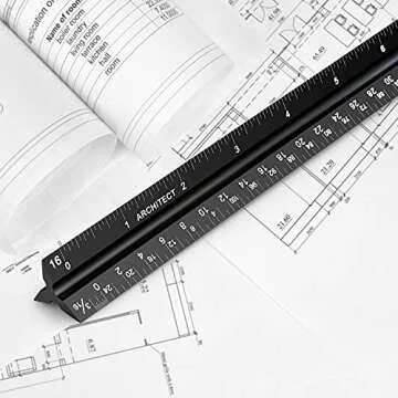 Precision 12" Architectural Scale Ruler for All Professionals