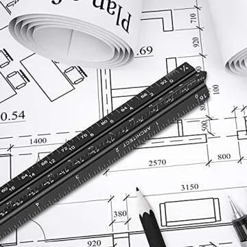 Precision 12" Architectural Scale Ruler for All Professionals