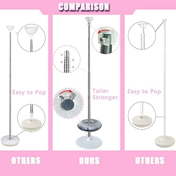 DECOJOY Adjustable 7 Feet Balloon Column Stand Set