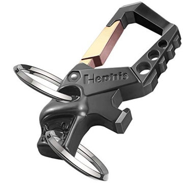 Hephis Heavy Duty Carabiner Key Chain Bottle Opener