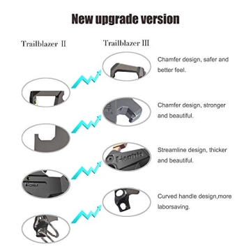 Hephis Heavy Duty Carabiner Key Chain Bottle Opener