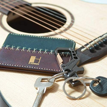 Hephis Heavy Duty Carabiner Key Chain Bottle Opener