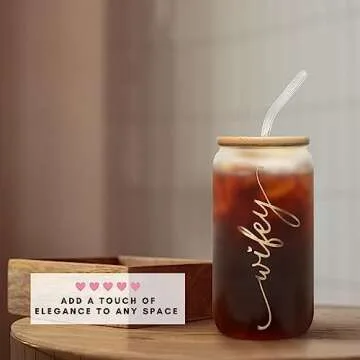 Bride To Be Gifts - Bridal Shower Gift - Engagement Gifts for Women, Her, Wedding Gifts, Bachelorette Gifts for Bride, Bride Gifts - Engaged Gifts, Wife Gifts, Future Mrs Gifts - 16 Oz Wife Glass Cup