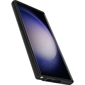 OtterBox Galaxy S23 Ultra Symmetry Series Case - BLACK, Ultra-Sleek, Wireless Charging Compatible, Raised Edges Protect Camera & Screen