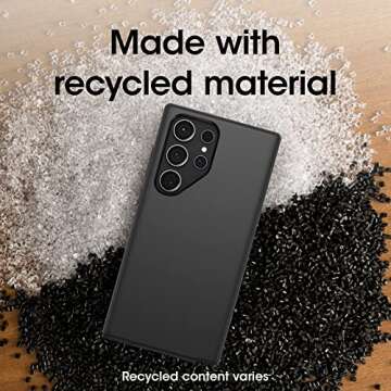 OtterBox Galaxy S23 Ultra Symmetry Series Case - BLACK, Ultra-Sleek, Wireless Charging Compatible, Raised Edges Protect Camera & Screen