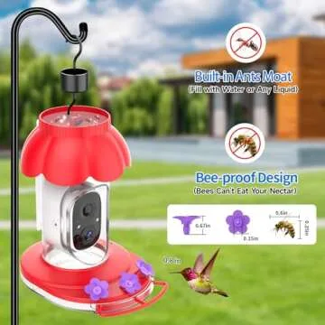 Innovative Hummingbird Feeder with Camera and AI Recognition