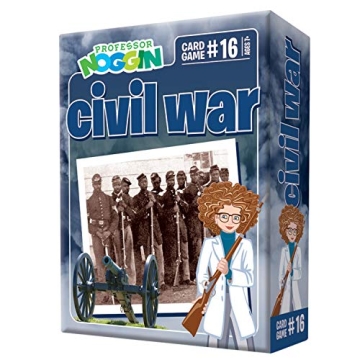 Outset Media Professor Noggin's Civil War Trivia Card Game - Fun and Educational Trivia Game for Kid...