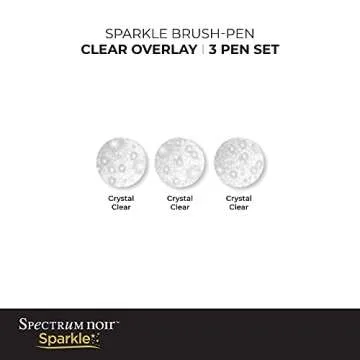 Sparkle Water-Based Fine Micro-Pigment Markers - 3 Pack