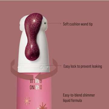 Kiss New York Pearl Liquid Blush - High Pigment Multi-Use Wand