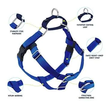 2 Hounds Design Freedom No Pull Dog Harness - Adjustable & Comfortable for Easy Walking