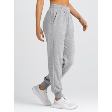 Yovela High Waisted Joggers for Women in Grey