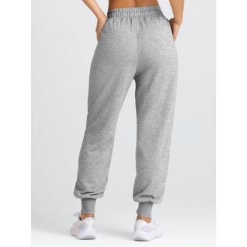 Yovela High Waisted Joggers for Women in Grey