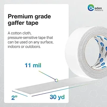 EdenProducts Gaffer Tape - Strong Adhesion & Clean Removal