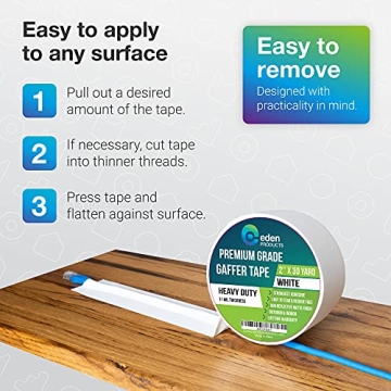 EdenProducts Gaffer Tape - Strong Adhesion & Clean Removal