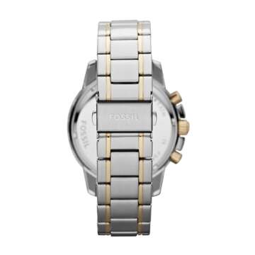 Fossil Men's Dean Chronograph Watch in Stylish Gold/Silver