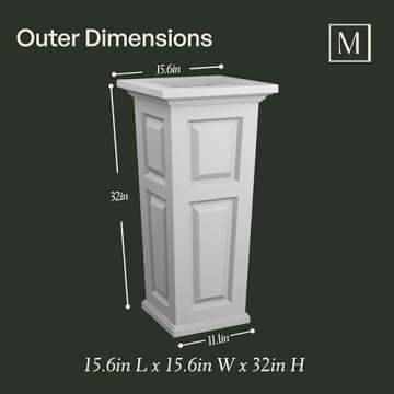 Durable Mayne Nantucket 32-Inch Planter for All Seasons