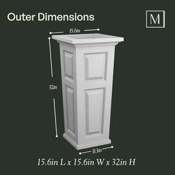 Durable Mayne Nantucket 32-Inch Planter for All Seasons