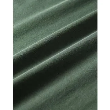 CRZ YOGA Pima Cotton Long Sleeve Workout Shirts for Women Loose Fit Athletic Yoga T-Shirts Casual Boat Neck Fall Tops Nature Green X-Large