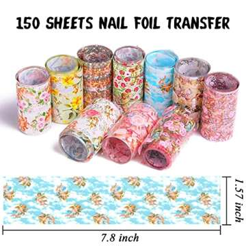 Elevate Your Nail Art with DANNEASY 150 Sheets Nail Foils