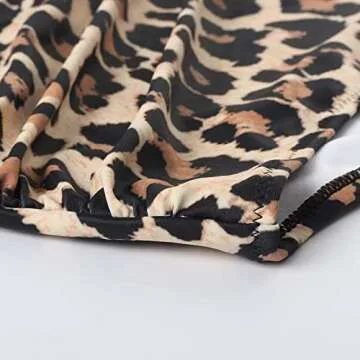 RUUHEE Women's Stylish High Waisted Floral Bathing Suit