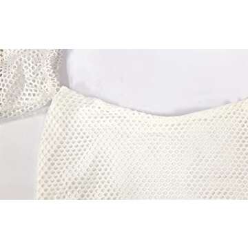 Elegant Two Piece Sets for Women Vacation Sexy White Off The Shoulder Tube Top Long Straight Pants Bikini Cover Ups Swimwear Beach with Bandage(Large)