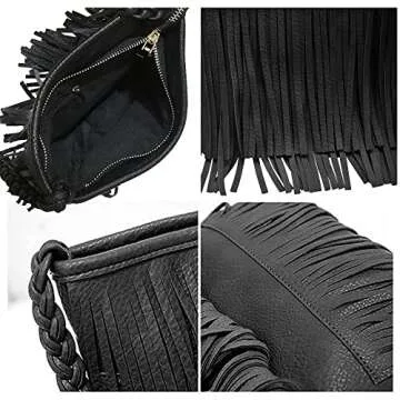 Sibalasi Stylish Fringe Crossbody Bag - Chic Bohemian Purse