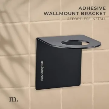 MaisoNovo No Drill Shower Dispenser Wall Mount 3-Chamber