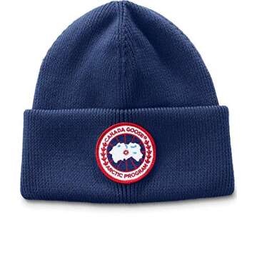 Canada Goose Ladies Arctic Disc Toque Beanie (One Size, Pacific Blue)