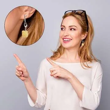 PLIGREAT 12 Pcs Rainbow Yarn Stitch Markers with Lobster Claw Clasp Cute Mini Yarn Charms Crocheting Knitting Supplies Locking Markers for Weaving Sewing Quilting DIY Jewelry Making