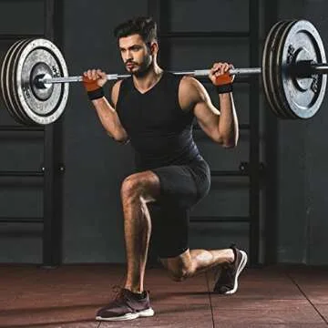 CIEIVXI Weight Lifting Wrist Straps for Deadlifts,Leather Deadlift Gloves and Grip Pads for Weight Lifting,Gym Wrist Straps for Weightlifting Lifting Straps for Men and Women (Pair)