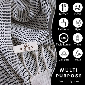 Ruvy Home Basics Turkish Cotton Hand Towels Set of 4