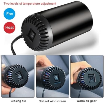 Car Heater, 12V 150W Portable Car Heater 2 in 1 Fast Heating and Cooling Car Heater, Car Windshield Defogging and Defrosting,Car Defroster That Plugs into Cigarette Lighter Suitable for All Car