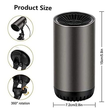 Car Heater, 12V 150W Portable Car Heater 2 in 1 Fast Heating and Cooling Car Heater, Car Windshield Defogging and Defrosting,Car Defroster That Plugs into Cigarette Lighter Suitable for All Car