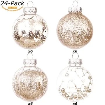 Sea Team Shatterproof Transparent Christmas Ornaments Set
