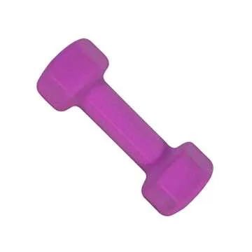 CAP Barbell Neoprene Coated Dumbbell Weights, 5 Pound, Single, Magenta