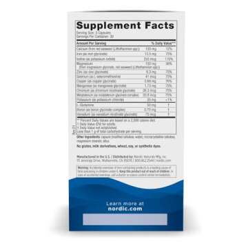 Nordic Naturals Multi Minerals, Unflavored - 90 Capsules - 11 Essential Minerals - Optimal Health & ...