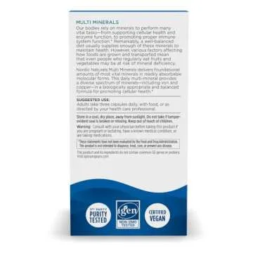 Nordic Naturals Multi Minerals - 90 Capsules for Optimal Health