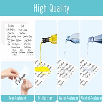 Hebayy 242 pcs Labels for Home Organization & Office Decor