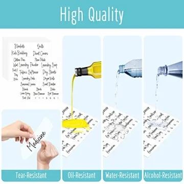 Hebayy 242 pcs Labels for Home Organization & Office Decor
