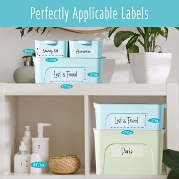 Hebayy 242 pcs Labels for Home Organization & Office Decor