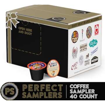 Coffee Pods Variety Pack Sampler, Coffee Lovers Single-Serve Capsules & Pods For Keurig K Cup Machin...