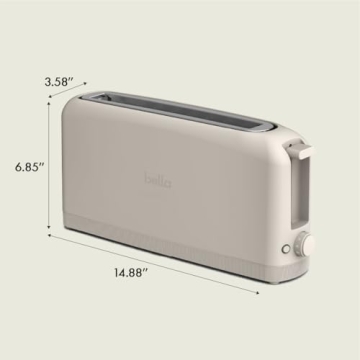 Bella Slim Toaster with 6 Setting Shade Control