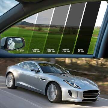 Premium Nano Ceramic Car Window Tint Film DIY Installation, Auto Tint Film Fit for Car 4 Sides/Rear,...