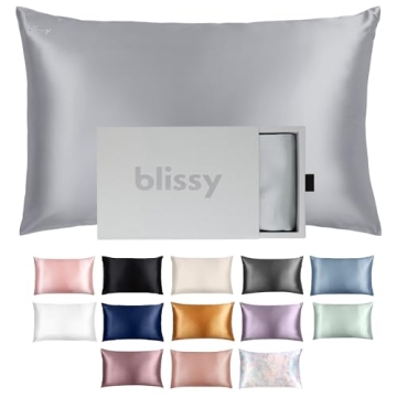 Blissy 22 Momme Mulberry Silk Pillowcase - Luxe Hair & Skin Care