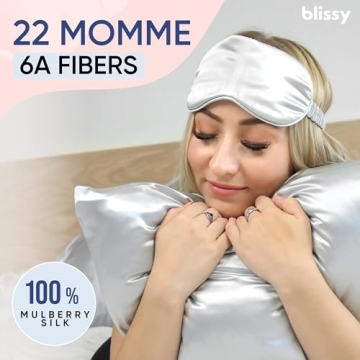 Blissy 22 Momme Mulberry Silk Pillowcase Hair Skin Care