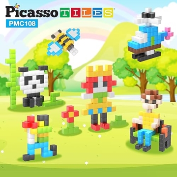 Picasso Cubes Magnetic Puzzle Block Set for Ages 3+