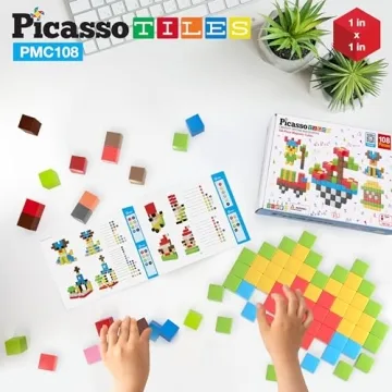 Picasso Cubes Magnetic Puzzle Block Set for Ages 3+