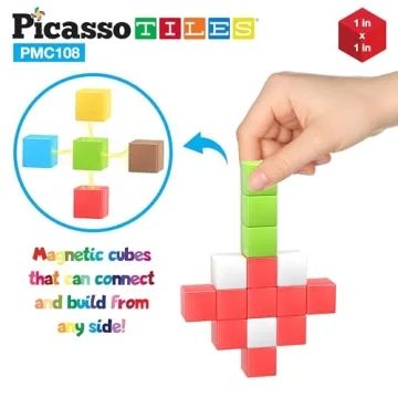 Picasso Cubes Magnetic Puzzle Block Set for Ages 3+